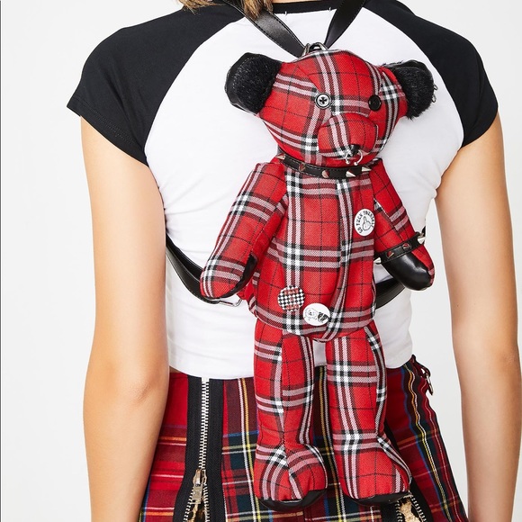 CURRENT MOOD - REBEL MISFIT TEDDY BACK PACK - Picture 1 of 4